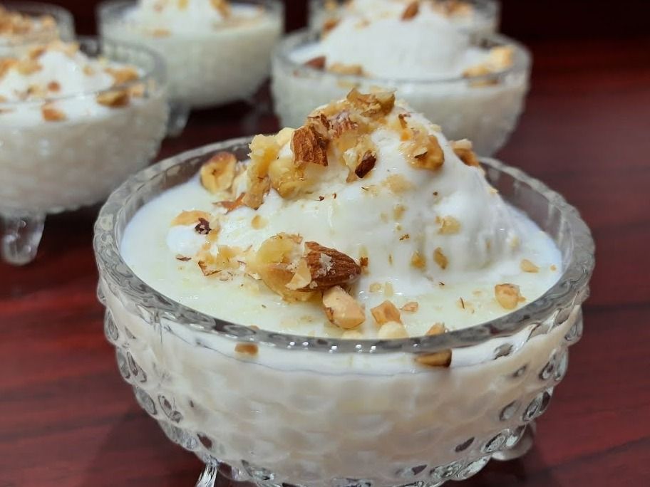 Rice Pudding With Ice Cream