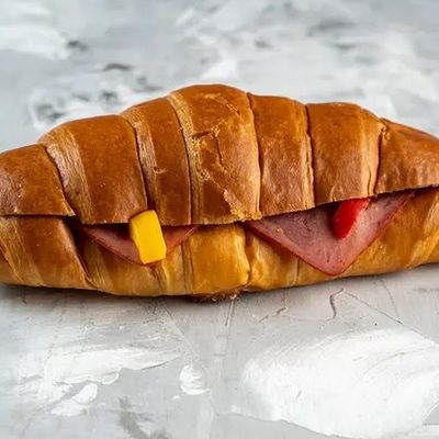Roast Beef Croissant Sandwich.