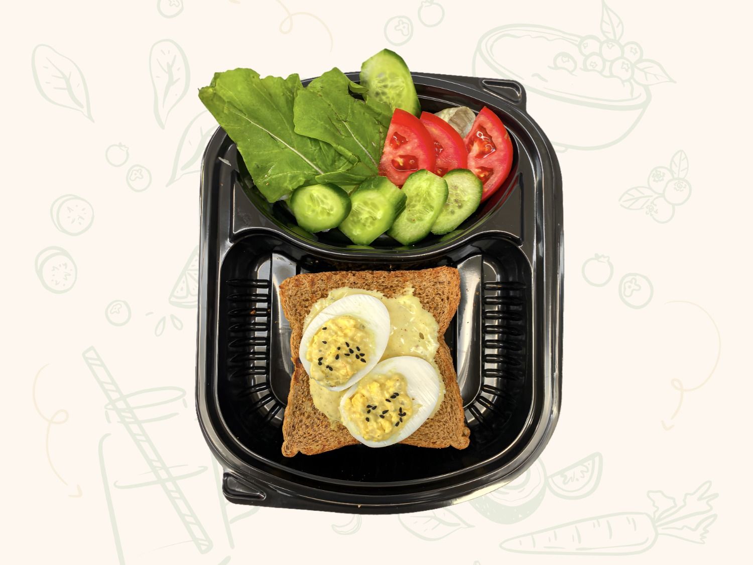 Egg Benedict Sandwich