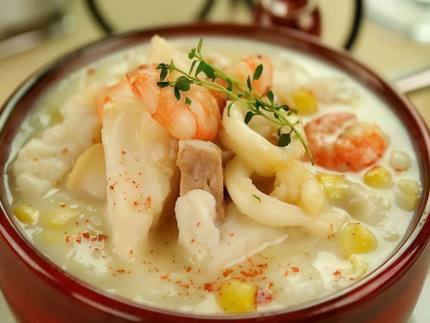 Squid Baladi Casserole With White Sauce