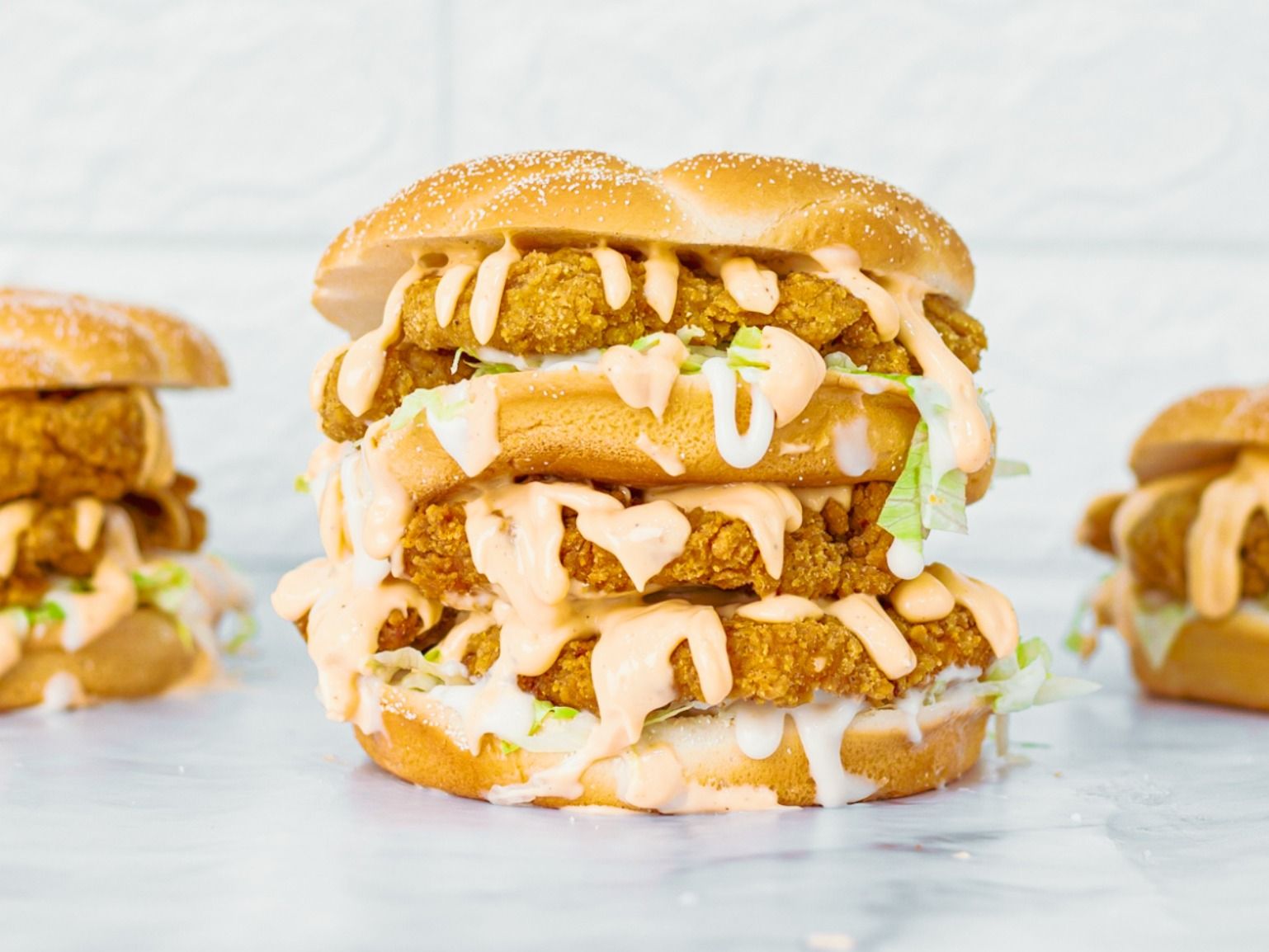 Triple Chicken Burger