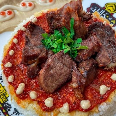 Fried Meat Fattah