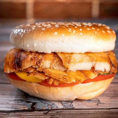 Chicken Shawerma Bun Sandwich