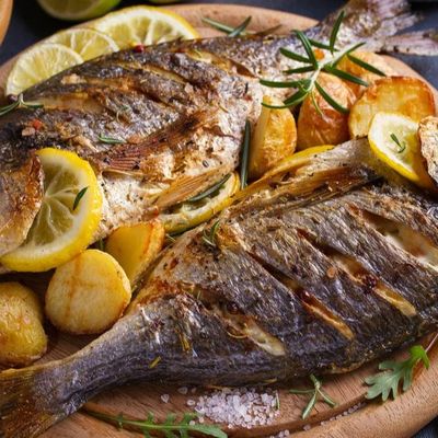 Grilled Tilapia With Oil And Lemon