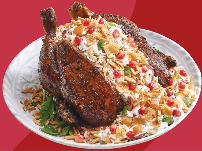 Loaded Fatteh Musakhan Chicken.