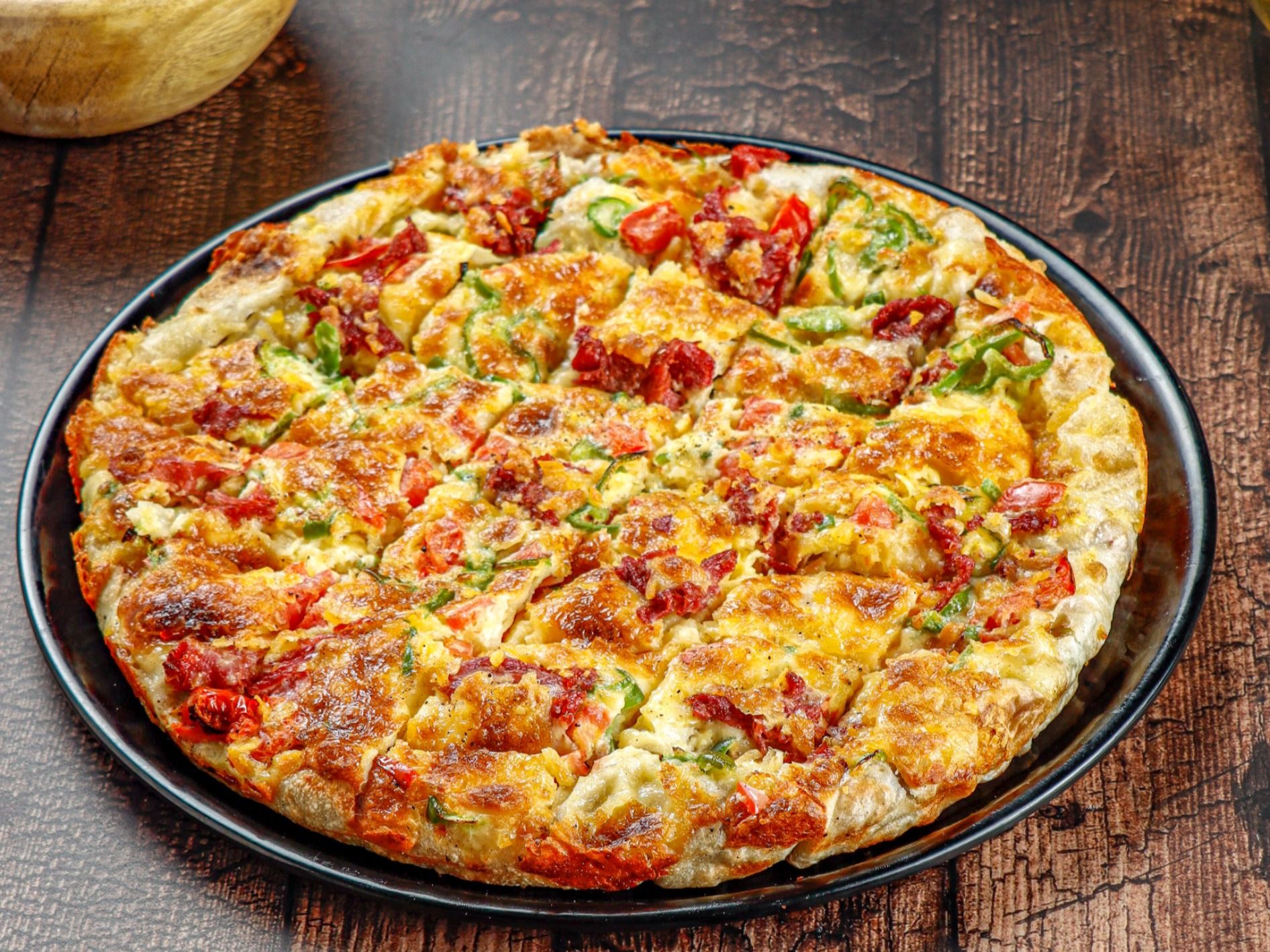 mix chicken oriental pizza