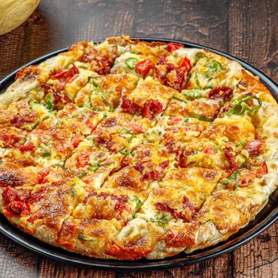 mix chicken oriental pizza