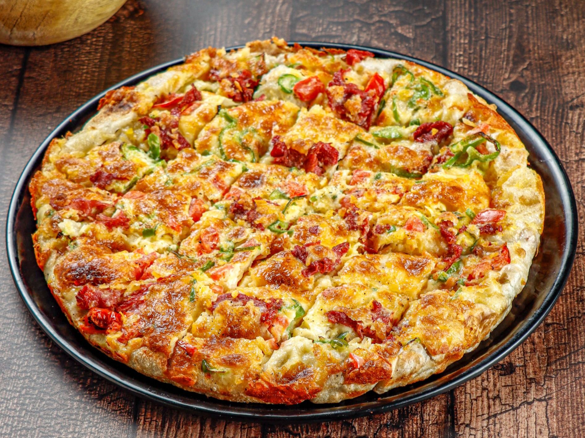 vegetable oriental pizza