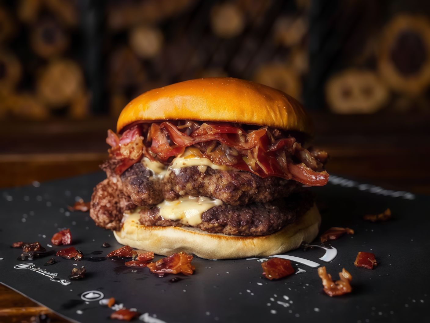 Burger Pizza Sandiwch