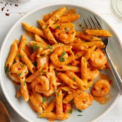 Pink pasta