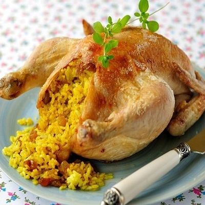 Baladi Chicken Stuffed With Rice