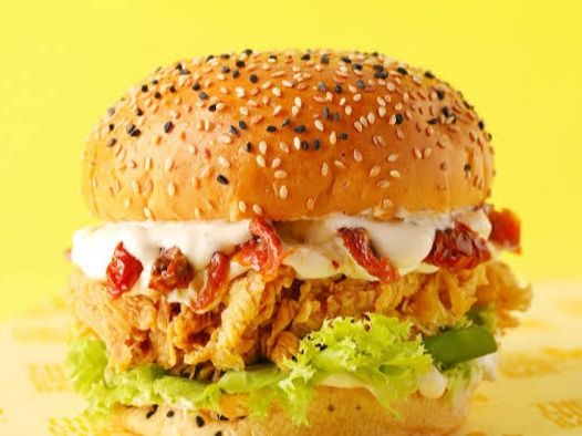 Chicken Burger And Fries Meal