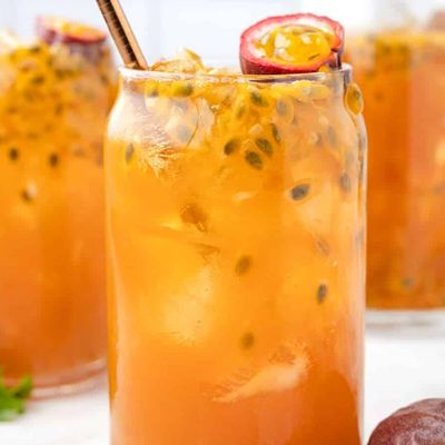 Iced tea passion fruit