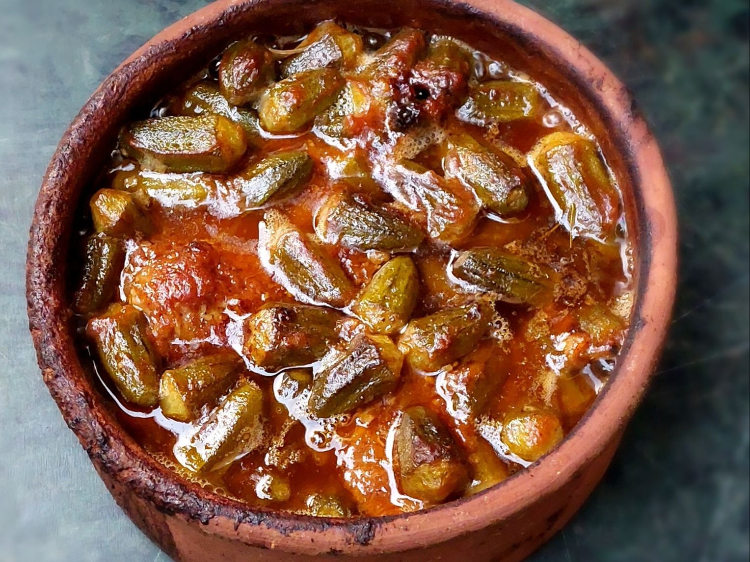 Okra Casserole With Local Meat