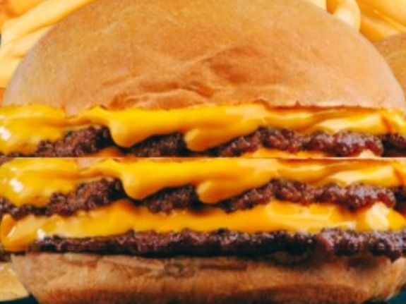 Triple Slice Smash burger