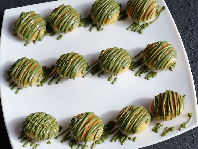 Pistachio Mini Pancakes