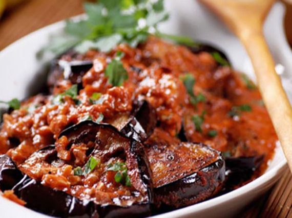 Egyptian Eggplant with Minced Beef