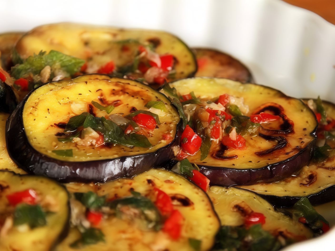 Fried Eggplant Salad