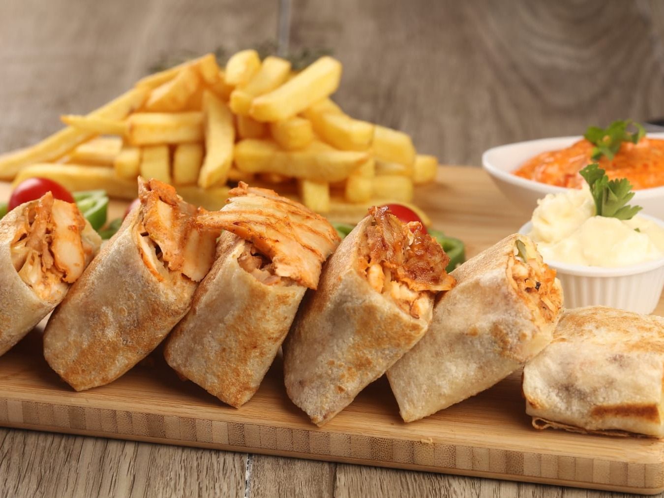 Chicken Shawarma Meal With Mozzarella