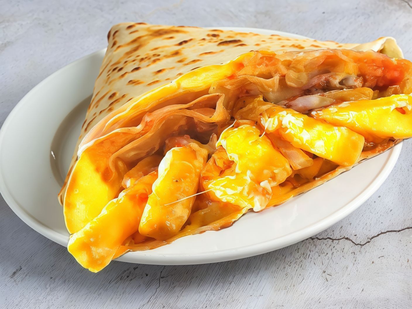 Kono Fried Cheddar Cheese Crepe