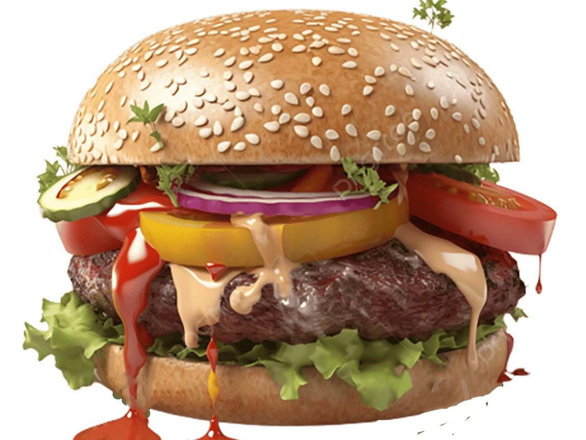 Burger With Fruits