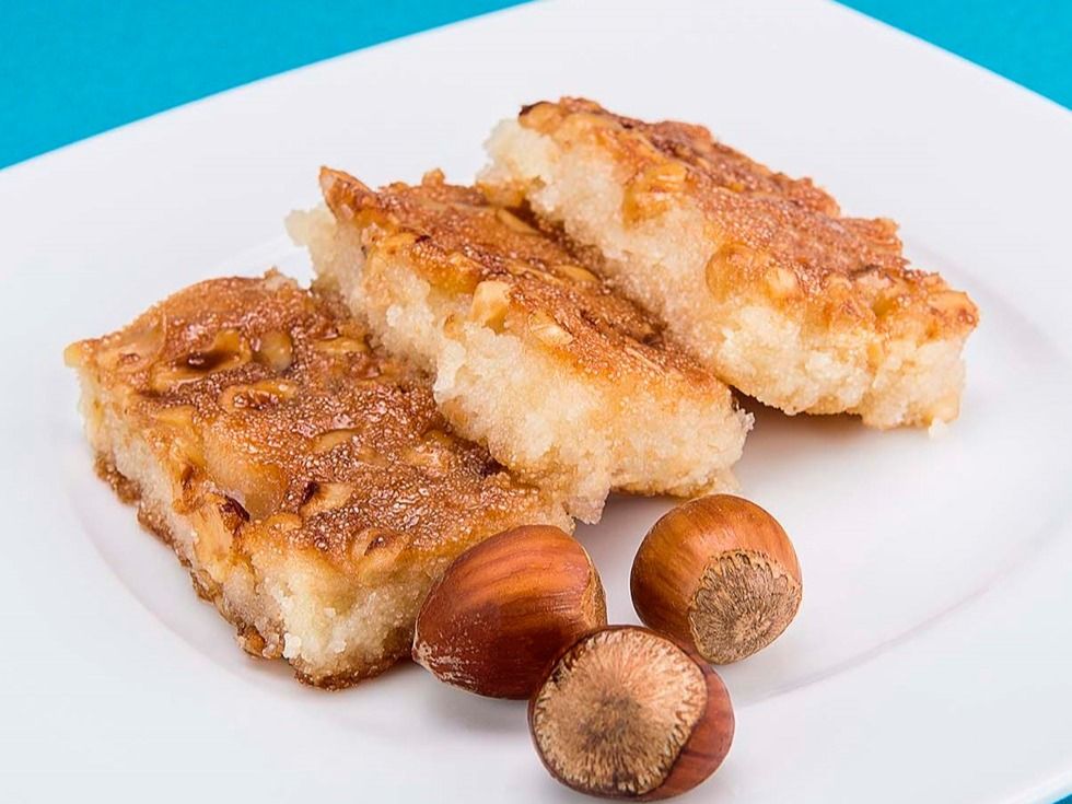 Basbousa With Hazelnut