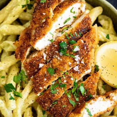 Penne fried chicken