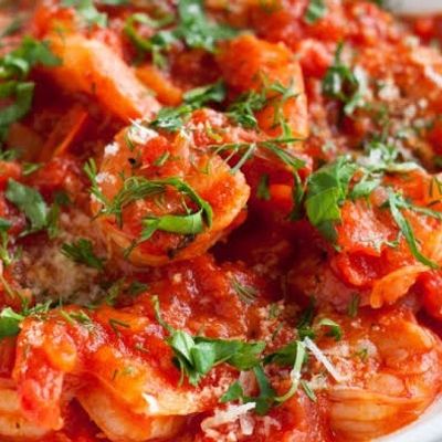 Seafood Pasta with Red Sauce