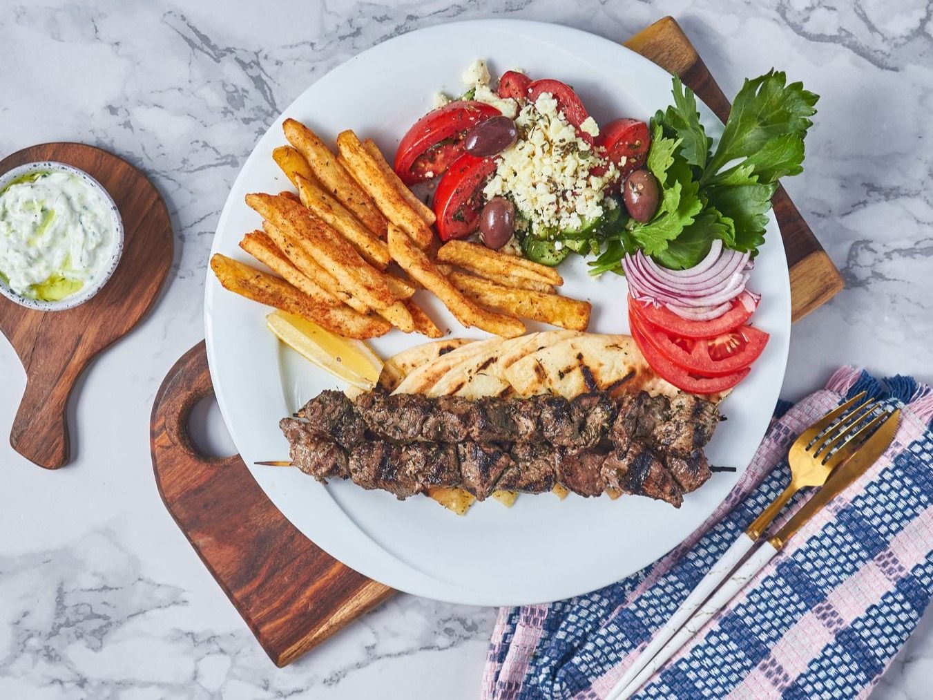 Beef Souvlaki Meal