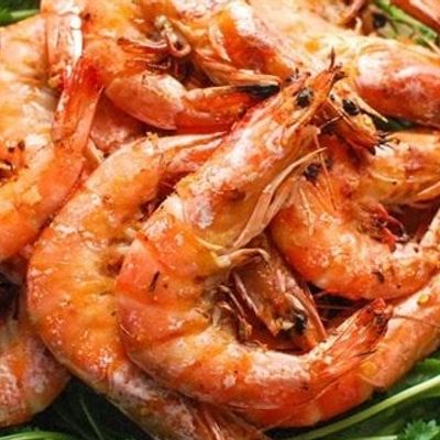 Medium grilled shrimp