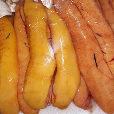 Fried local fish roe