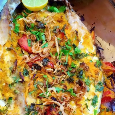 Singari Mullet Meal with Seafood Soup
