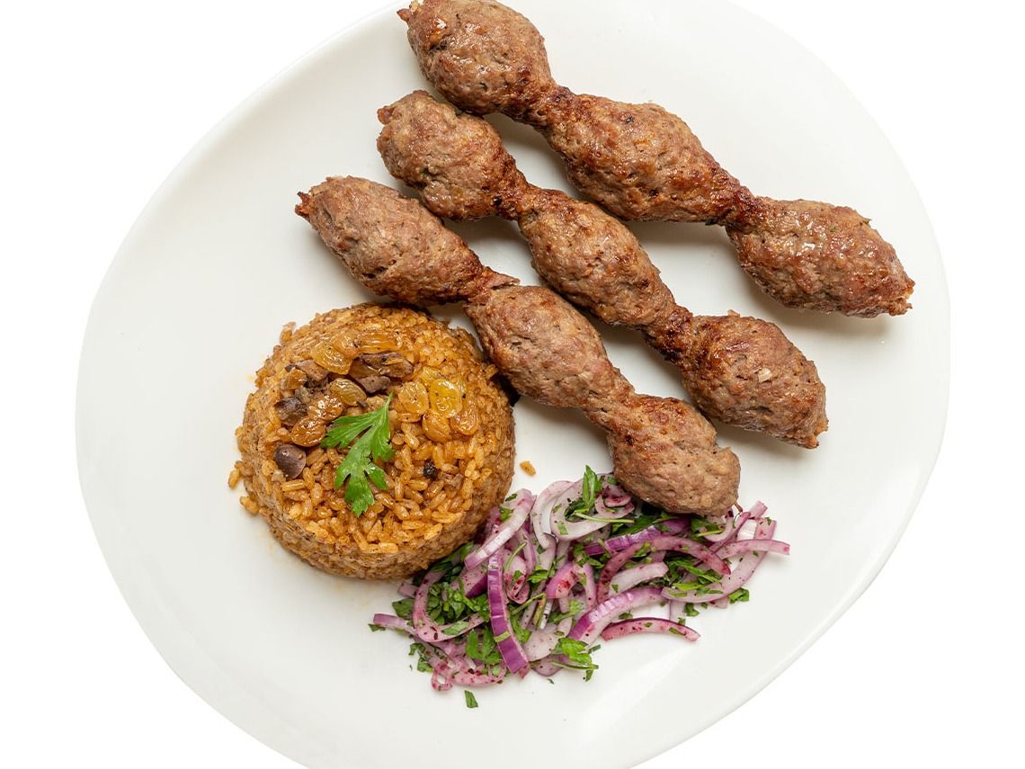Veal kofta meal