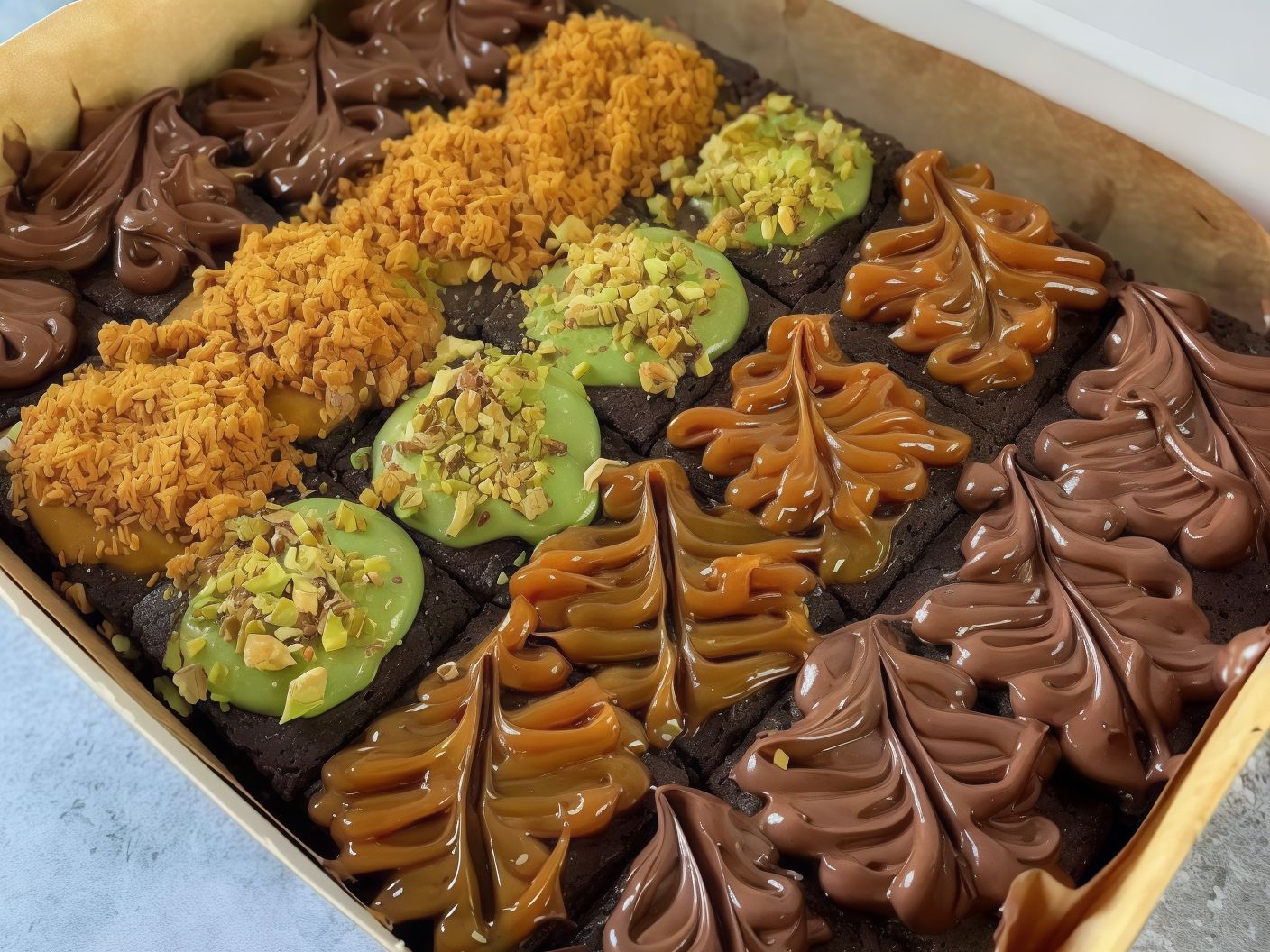 Brownies Cake Box Toppings