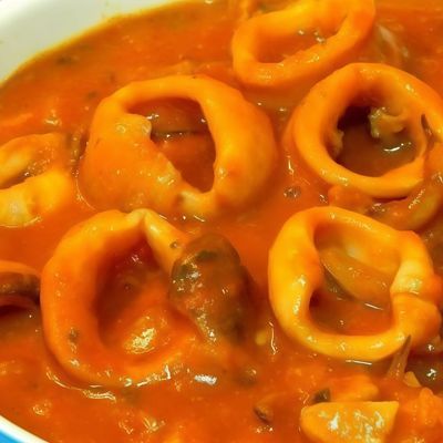 Squid Tagine with Red Sauce
