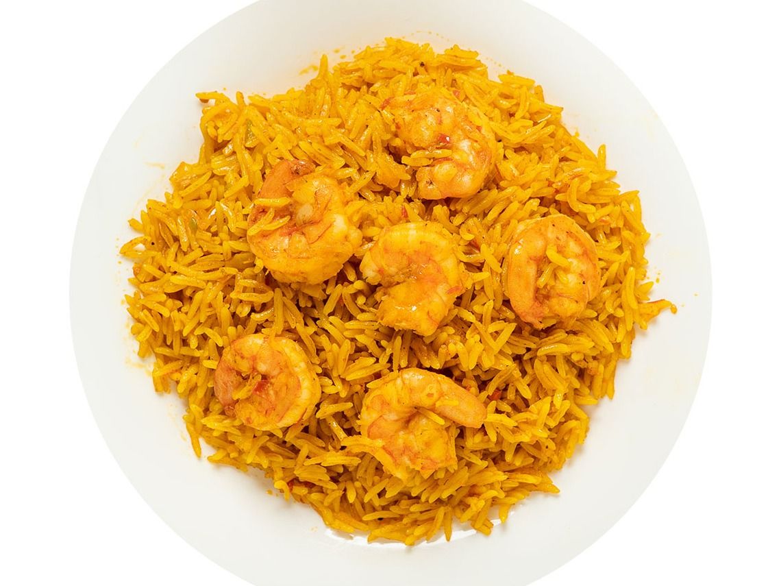Shrimp with rice