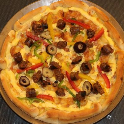 Oriental Sausage Pizza