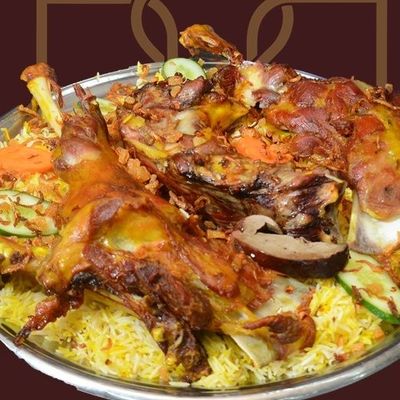 Half Kid Goat with Mandi Rice