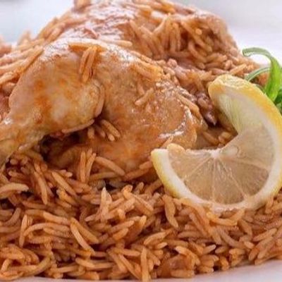 Half Pressed Chicken with Rice