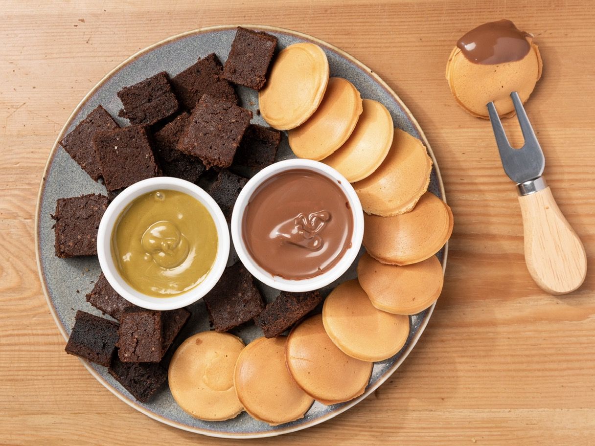 Fasting Mini Pancake & Brownies Bites