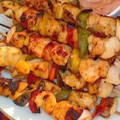 Grilled Sea Bass Shish Fillet