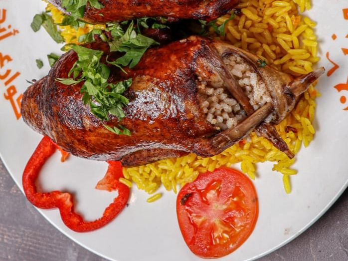 Single Pigeon Stuffed With Rice