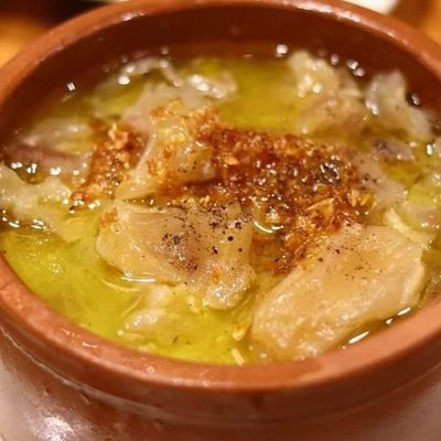 Boneless Knuckles with soup