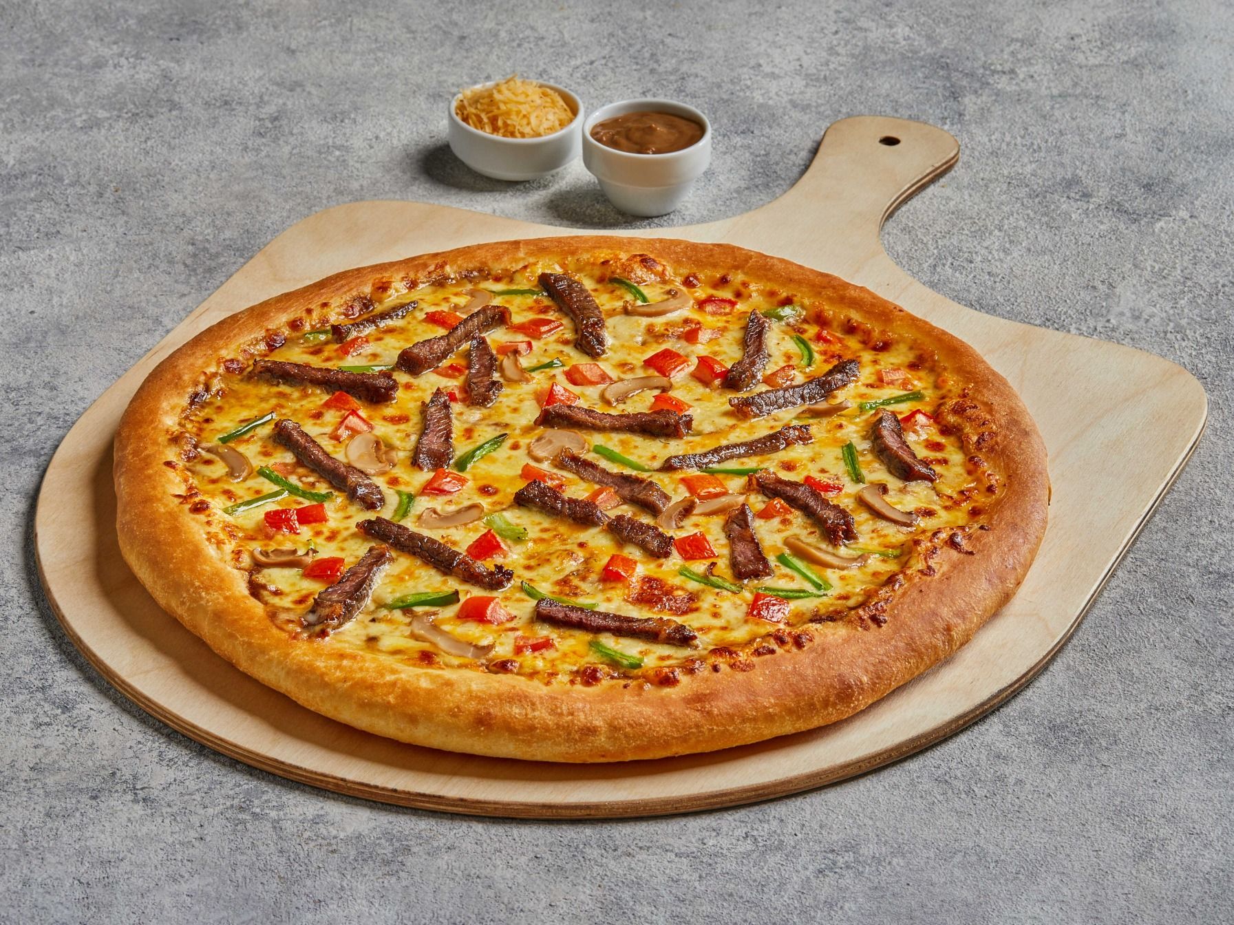 Philly Cheese Steak Stuffed Crust