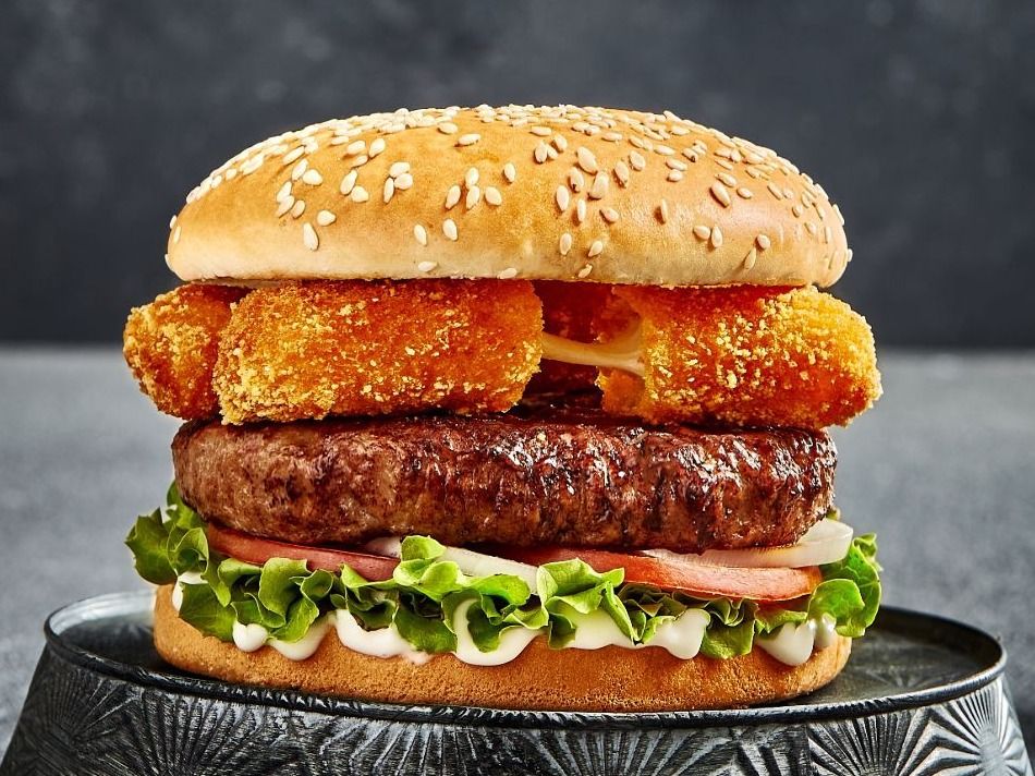 Kiri Pastrami Burger Sandwich