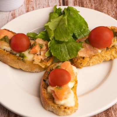 Smoked Salmon Bruschette