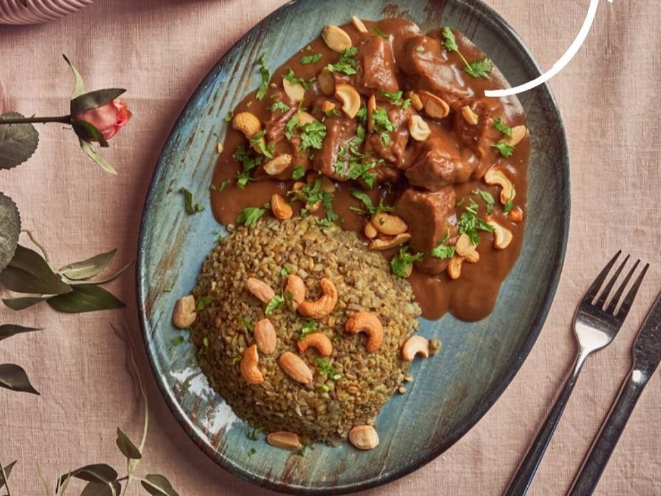 Freekeh With Meat Platter