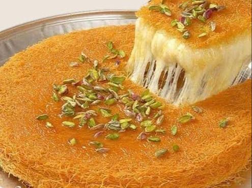 Medium Konafa on charcoal With Cheese