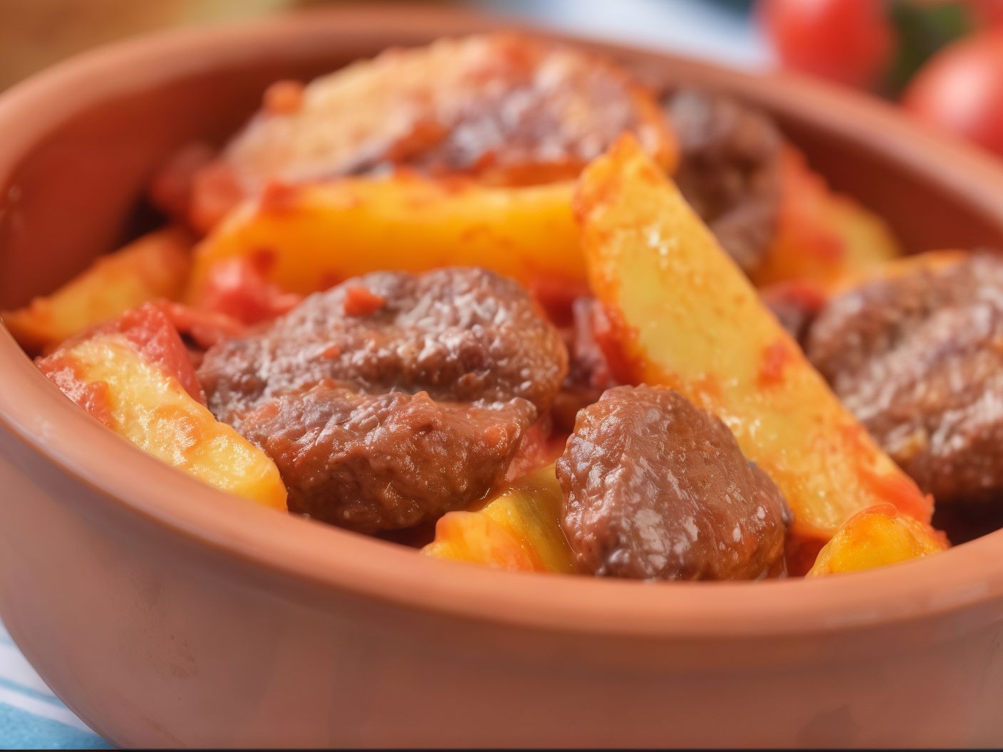 Veal With Potatoes Casserole