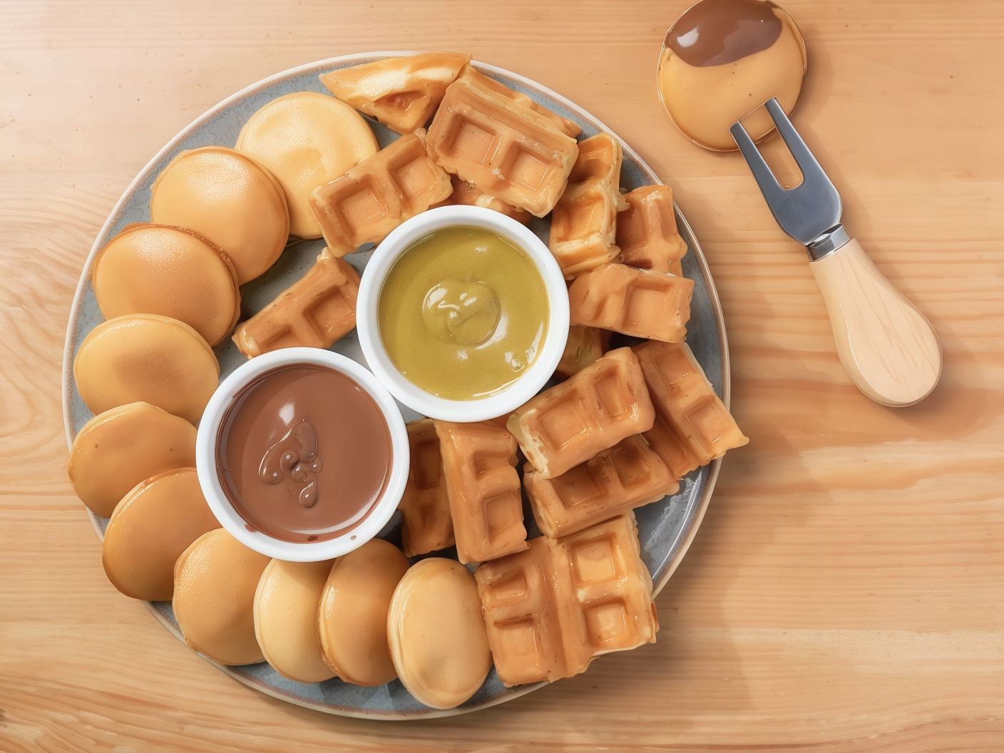 Fasting Mini Pancake & Waffle Bites